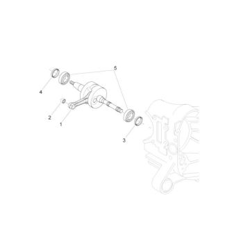 Kurbelwelle Piaggio Zip 2000 50 2T AC