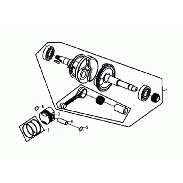 Sym Fiddle III Euro4 Kurbelwelle