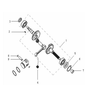 Kurbelwelle Generic Xor Wettbewerb 2009 2-Takt
