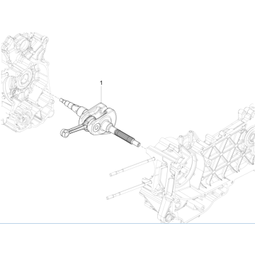 Kurbelwelle Piaggio Fly 125 ie 4T 3V AC Euro 3