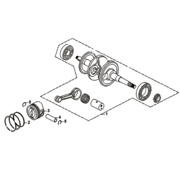 Kurbelwelle Sym Jet 14 125I E4