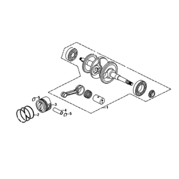 Sym Symphony ST 200I Kurbelwelle