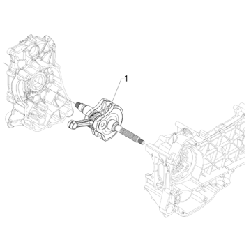Kurbelwelle Vespa GTS 300 dh 2008-2016 (mit und ohne ABS)