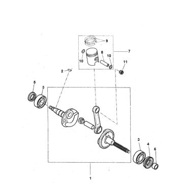 Kurbelwelle Yamaha Bw's 2-Takt