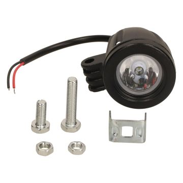 Glühlampe 12V LED Strahler universal mit schwarzm wasserdichtem Montageset