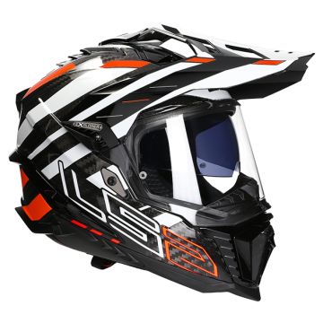  Adventurehelm LS2 Explorer Edge MX701 schwarz / fluororange