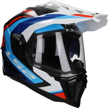  Adventurehelm LS2 Explorer Frontier II MX701 weiß / blau
