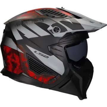 Jethelm LS2 Drifter Gas OF606 grau / rot