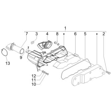 Luftfilter Piaggio Fly 50 2T AC