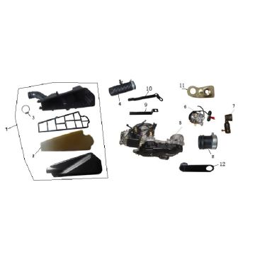Luftfilter BTC Grande Retro GT1 50 4T AC Smokey