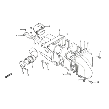 Honda MTX 50 Luftfilter
