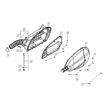 Luftfilter Kymco Downtown 300i weiß