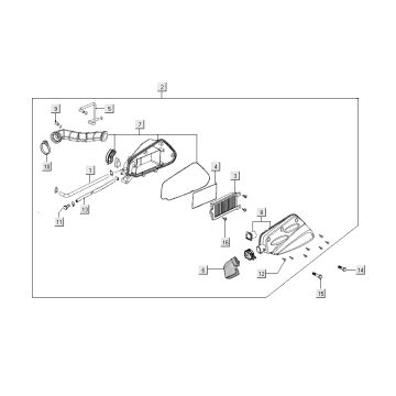 Luftfilter Kymco Super 8 Street 4-Takt blau