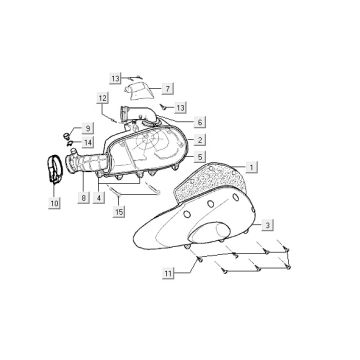 Luftfilter Kymco Vitality 2t ac perlsilber