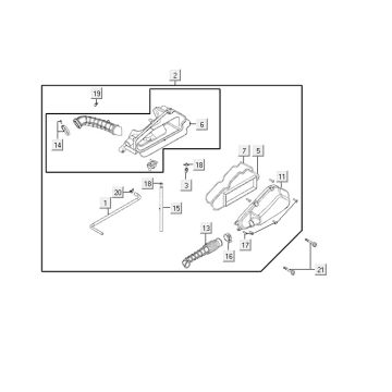 Luftfilter Kymco VP50 4t AC Diamant Weiß