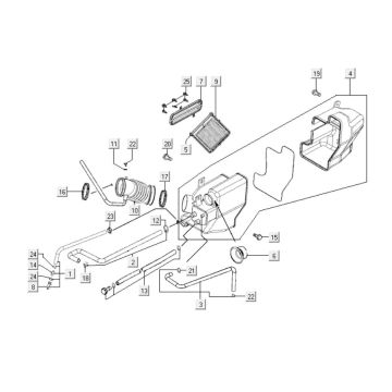 Luftfilter Kymco Xciting 500i 4T LC