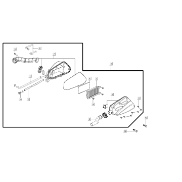 Luftfilter Kymco Super8 Street 50i E4 Mattgrau