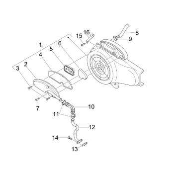 Luftfilter Vespa Lx 45km 4-Takt-4-Ventil