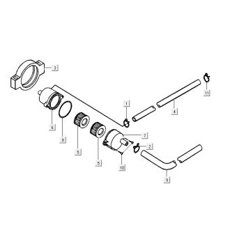Luftmembran Kymco Yup 2t ac blau