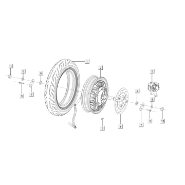 Hinterrad - Motor Niu M+ Sport