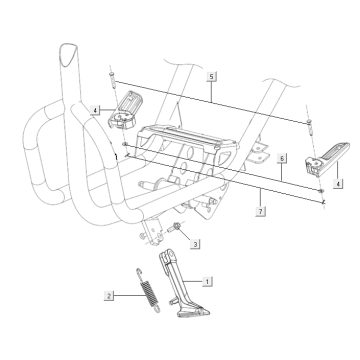 Fußstütze - Seitenständer Niu M+ Sport