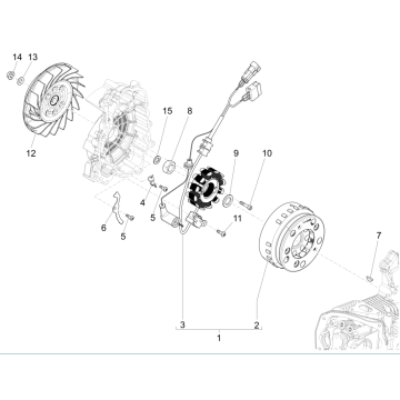 Magnetisches Schwungrad Vespa Sprint 125 4T 3V IE ABS