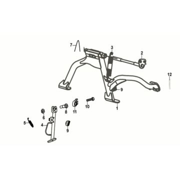 Main Tribune Seitenständer Sym Fiddle IV 50 E5