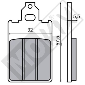 BREMSBELAG LUCAS STD BETA/MALA CE