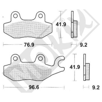 BREMSBELAG LUCAS STD KYMCO CE-MCB663