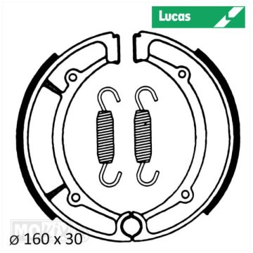Bremsbackensatz Yamaha/MBK 160x30 Lucas