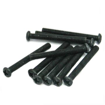 Schraube M4x35mm Kreuzschlitz schwarz 10 Stück