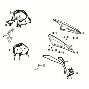 Meter-Windschutz Sym Jet 14 50I E5