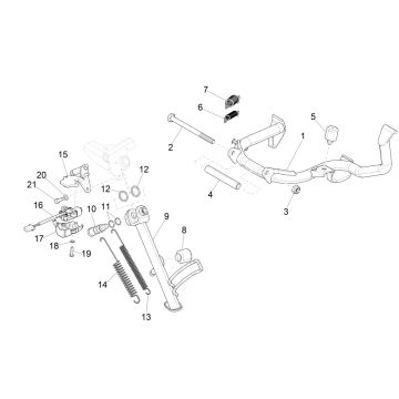 Hauptständer Vespa GTS 125 ie ABS Euro 4 2016-2018