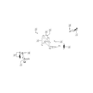 Midstand Kymco Agility 10' 4-Takt sportliches Blau