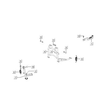 Hauptstand Kymco Agility 12 4-Takt 125 blau