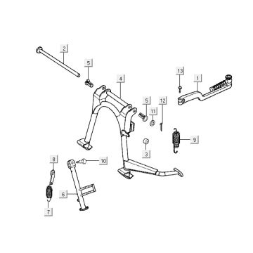 Hauptstand Kymco Vitality 2t ac perlsilber