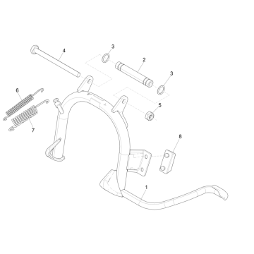 Hauptständer Piaggio Zip 50 4T IGET 3V AC Euro 4