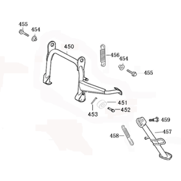 Hauptständer Turbho RL 125cc weiß