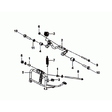 Hauptstand Motorlager Sym Mio 50I
