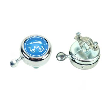 Bel met Tomos logo chroom