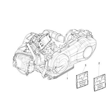 Komplettmotor Liberty 125 IGET 4T 3V IE E4 ABS 2015-2019 (EMEA)