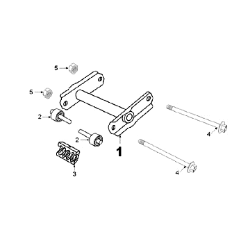 Motoraufhängung Peugeot Elyseo schwarz