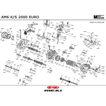 Motor Rieju Spike Sport schwarz 2004 2-Takt