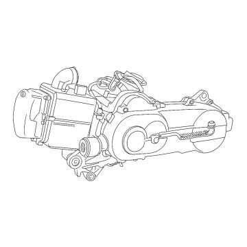 Motorblock komplett AGM VX 50i 4T AC