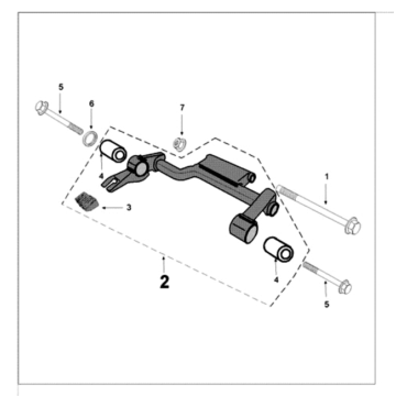 Motorophanging Peugeot Tweet 125 E3 2010-2013