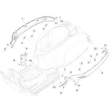 Motor Bildschirme GTS 125 IE orange 963/A