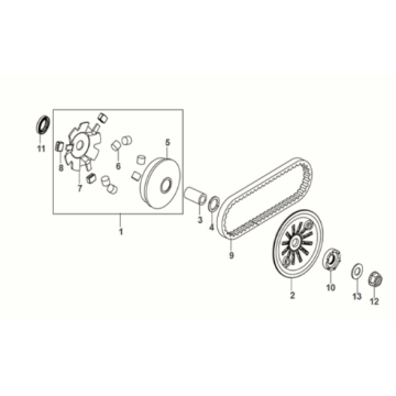 Frontassy Sym Mio 50I E5 für Mobilantriebe