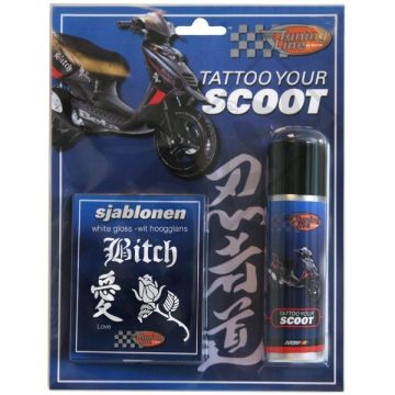 Spraydose (Tattoo your scooter) naughty hochglanz weiß 50ml Motip