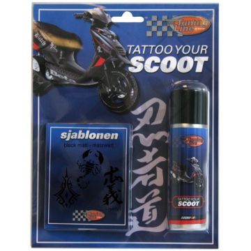 Spraydose (Tattoo your scooter) tribe schwarz 50ml Motip