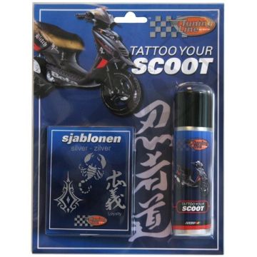 Spraydose (Tattoo Your Scooter) tribe Silber 50ml Motip